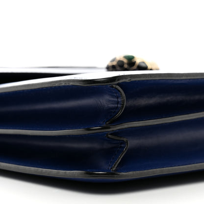 Bulgari Calfskin Large Serpenti Forever Top Handle Blue 8 of 12