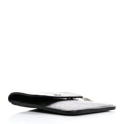 Celine Triomphe Canvas Keyring Flat Card Holder Black 4 of 7