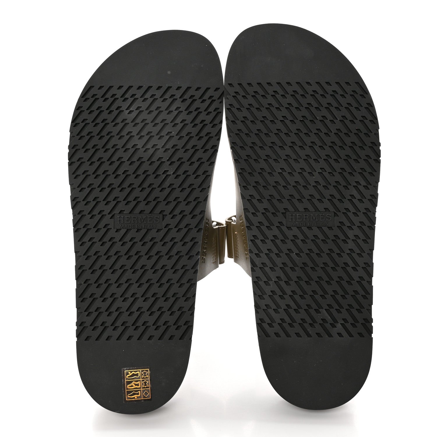 Hermes Calfskin Mens Chypre Sandals 44 Vert Toundra 5 of 11