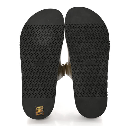 Hermes Calfskin Mens Chypre Sandals 44 Vert Toundra 5 of 11