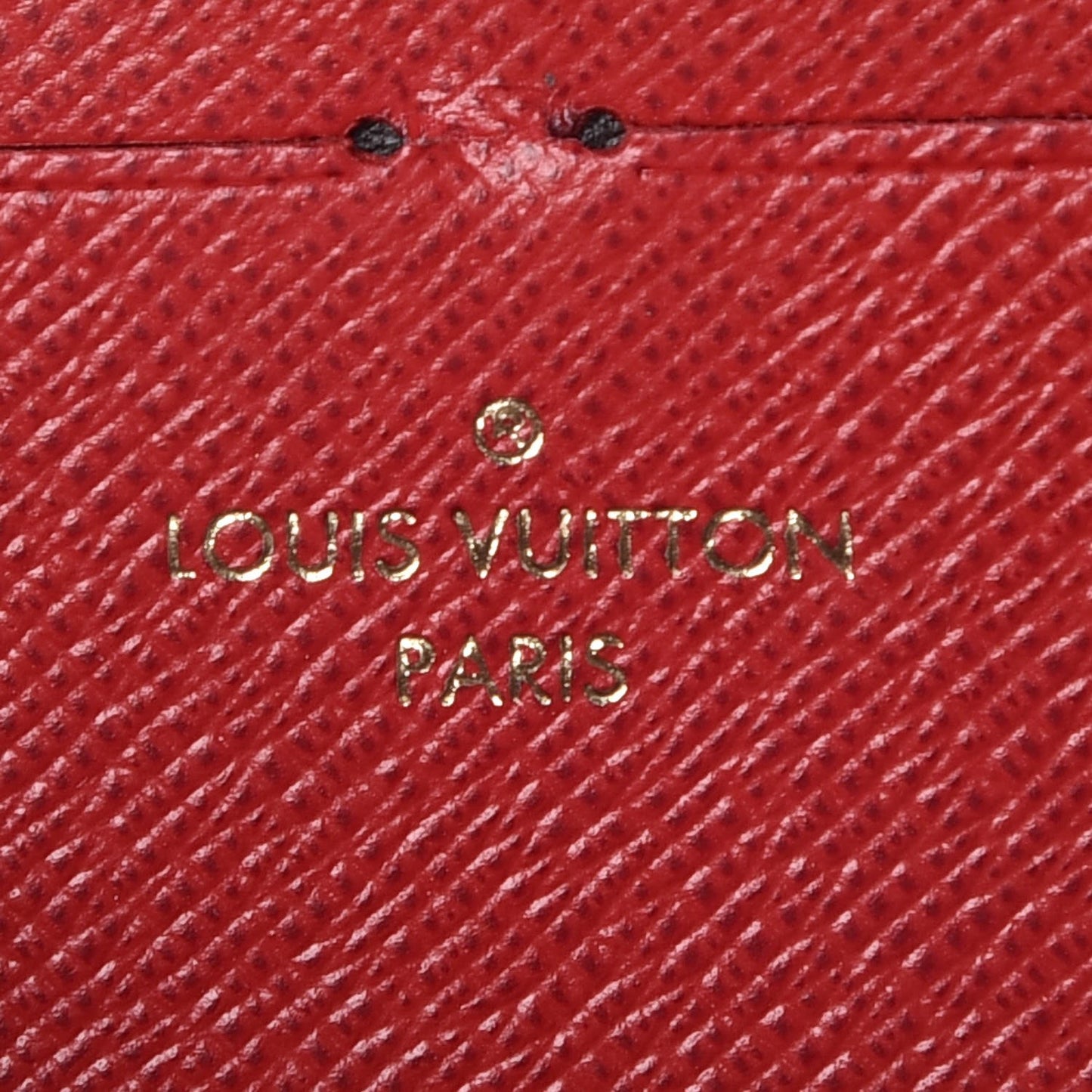 Damier Ebene Clemence Wallet Cherry