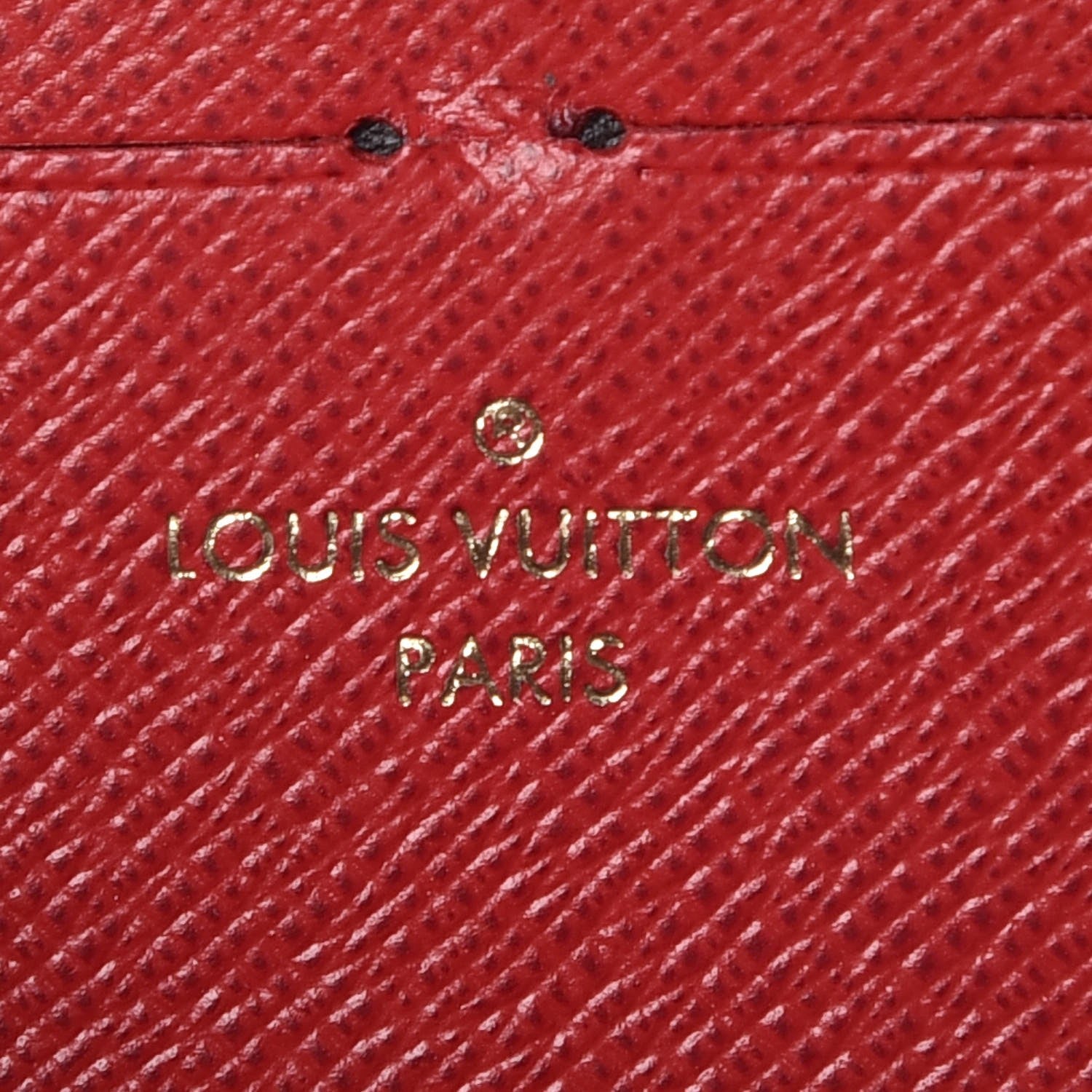 Louis Vuitton Damier Ebene Clemence Wallet Cherry 6 of 8