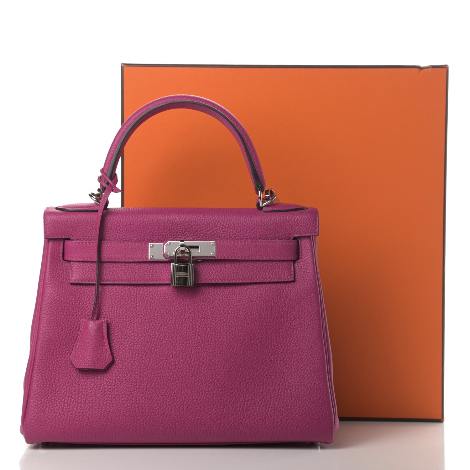 Hermes Togo Kelly Retourne 28 Rose Pourpre 11 of 11