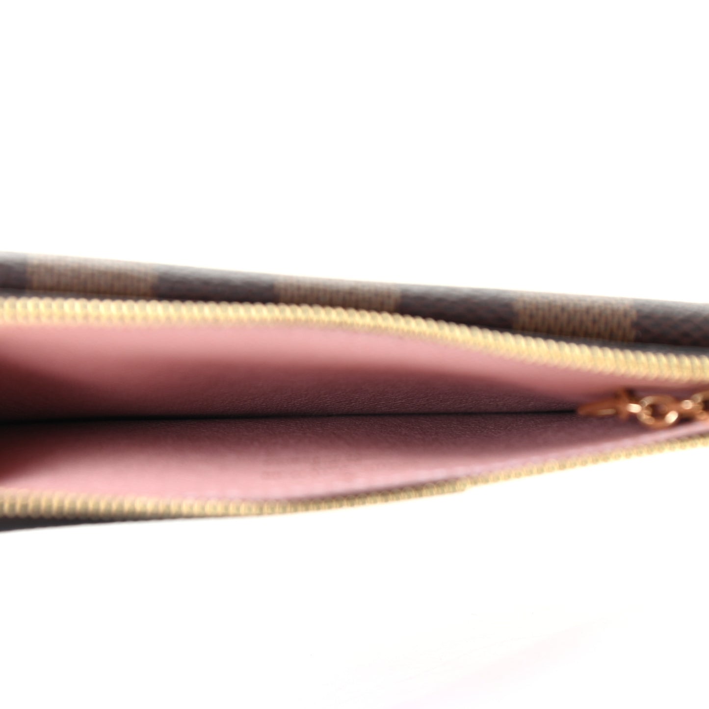 Damier Ebene Recto Verso Card Holder Rose Ballerine