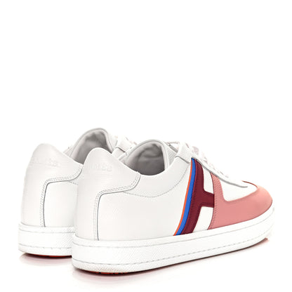 Hermes Epsom Womens Boomerang Sneakers 37 Multicolor Rose Pale 4 of 8