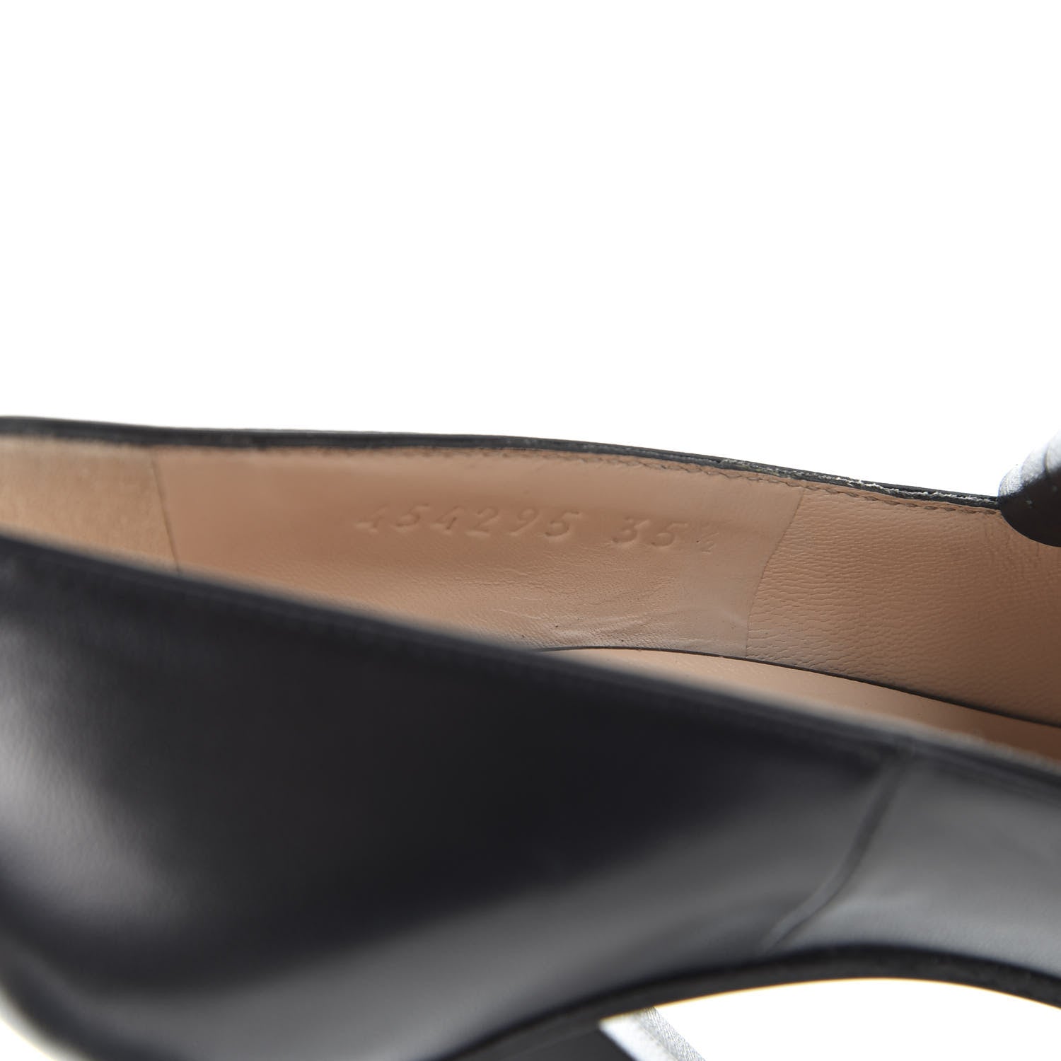 Gucci Malaga Kid Pearly GG Marmont Fringe 105mm Loafer Pumps 35 Black 7 of 10