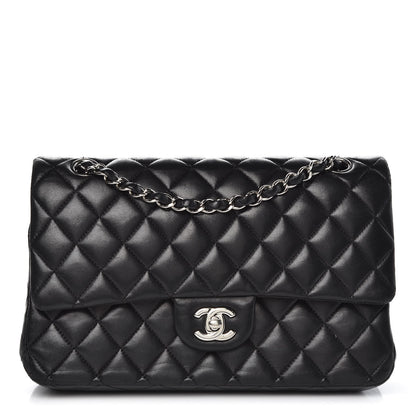 Chanel Lambskin Quilted Medium Double Flap Black 1 of 10