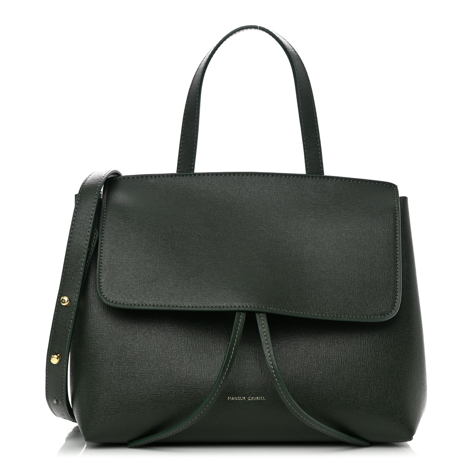 Mansur Gavriel Saffiano Mini Lady Bag Moss 1 of 14
