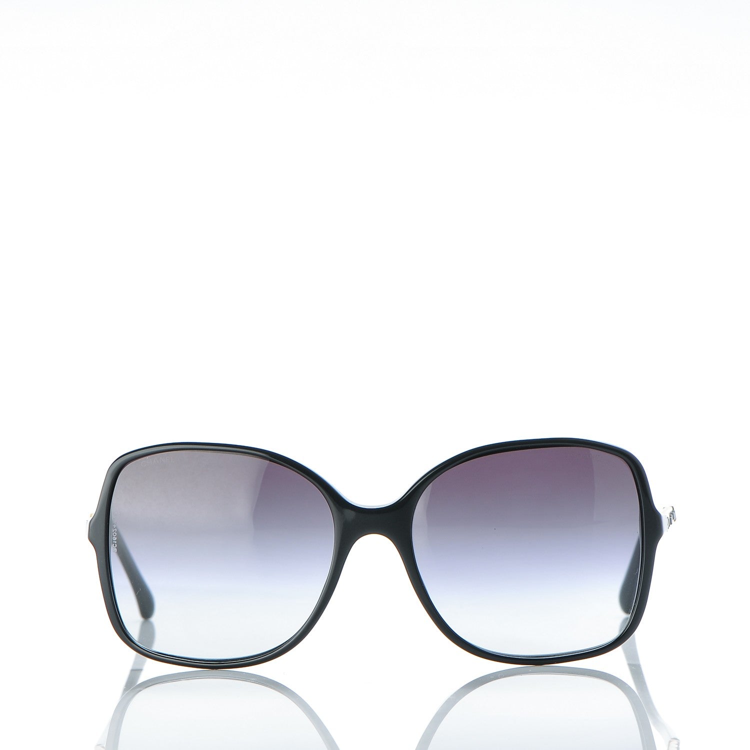 Chanel Lambskin Square Chain Sunglasses 5210-Q Black 2 of 7