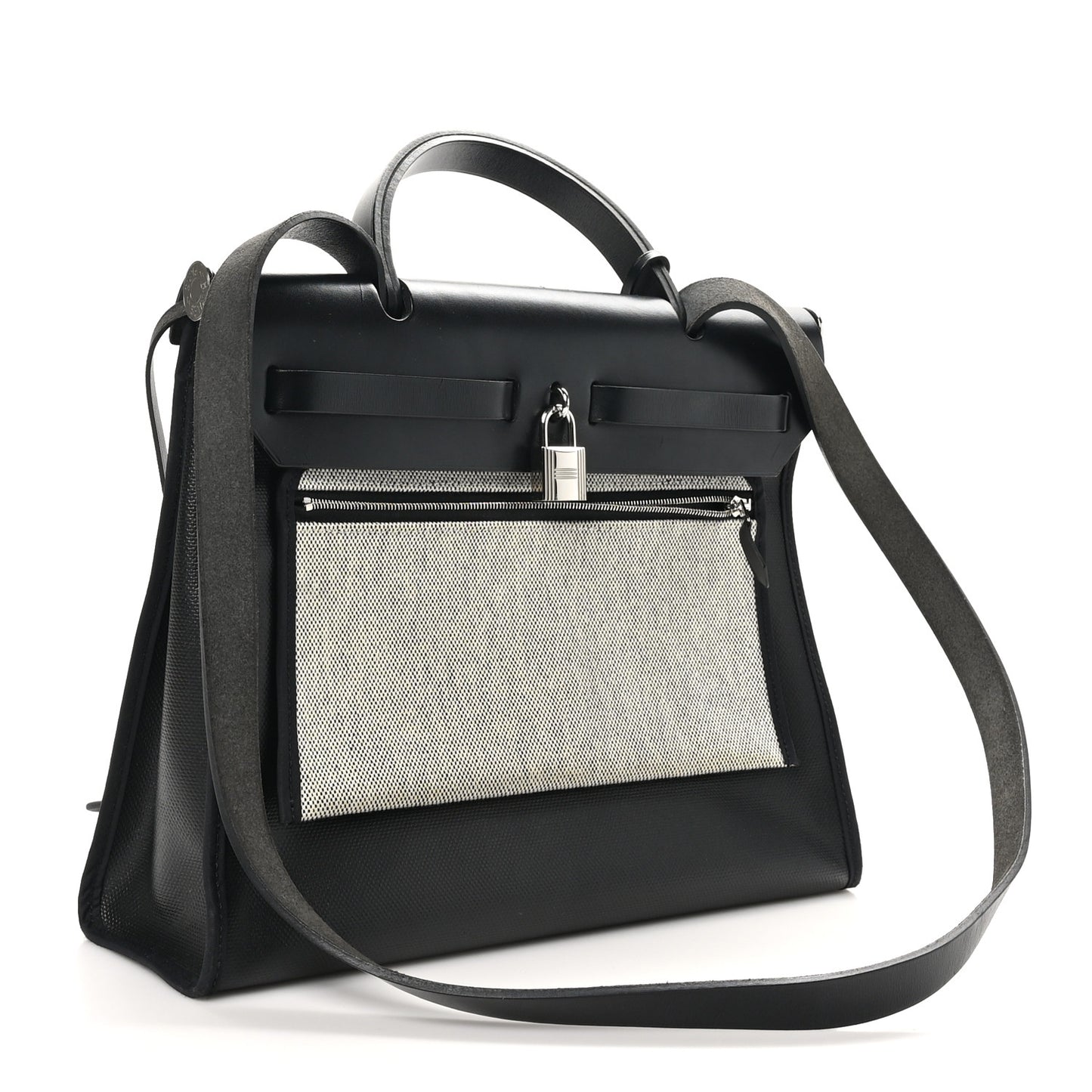 Toile H Berline Vache Hunter Herbag Zip PM 31 Black Ecru