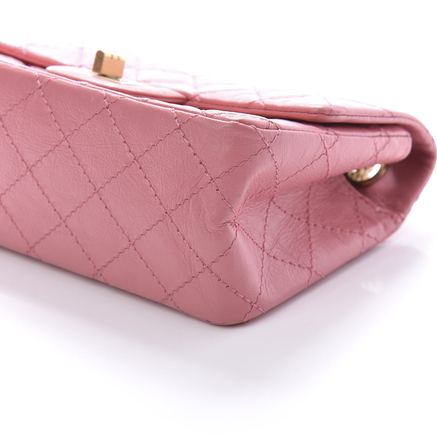 Chanel Aged Calfskin Quilted 2.55 Reissue Mini Flap Pink 8 of 12