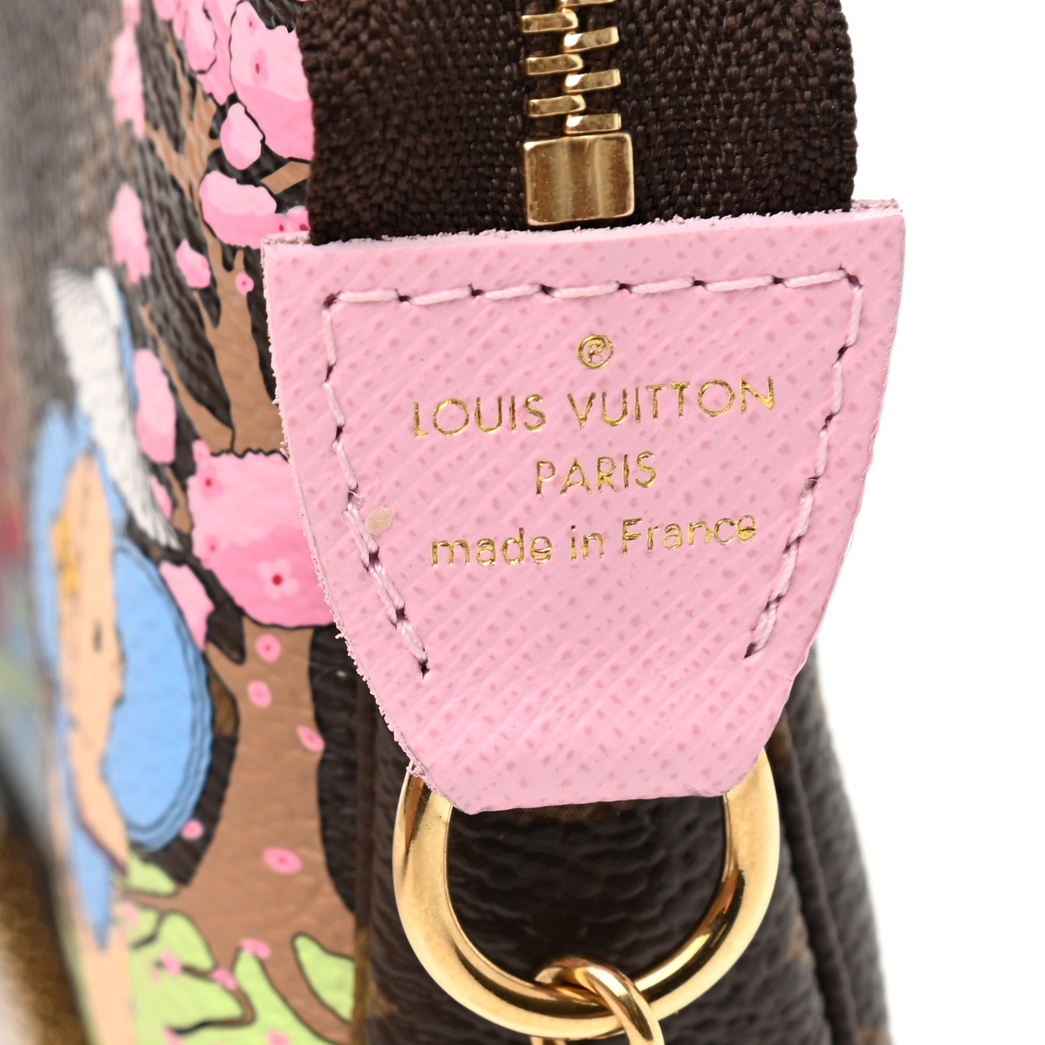 Louis Vuitton Monogram 2021 Christmas Animation Japanese Garden Mini Pochette Accessories Wisteria Pink 7 of 8