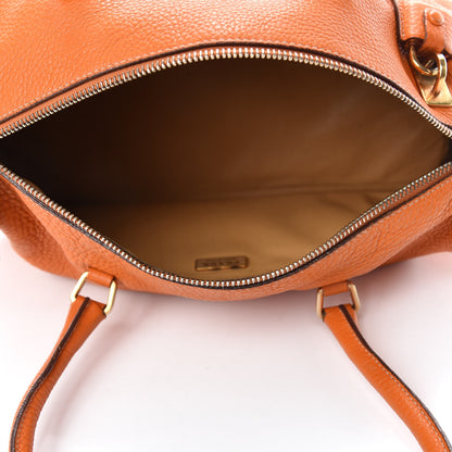 Prada Vitello Daino Shoulder Bag Papaya 5 of 21