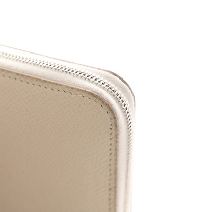 Hermes Epsom Silk'In Compact Wallet Craie Caban Jaune Ambre 11 of 12
