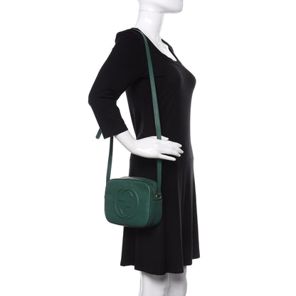 Gucci Pebbled Calfskin Small Soho Disco Bag Emerald Green 2 of 10