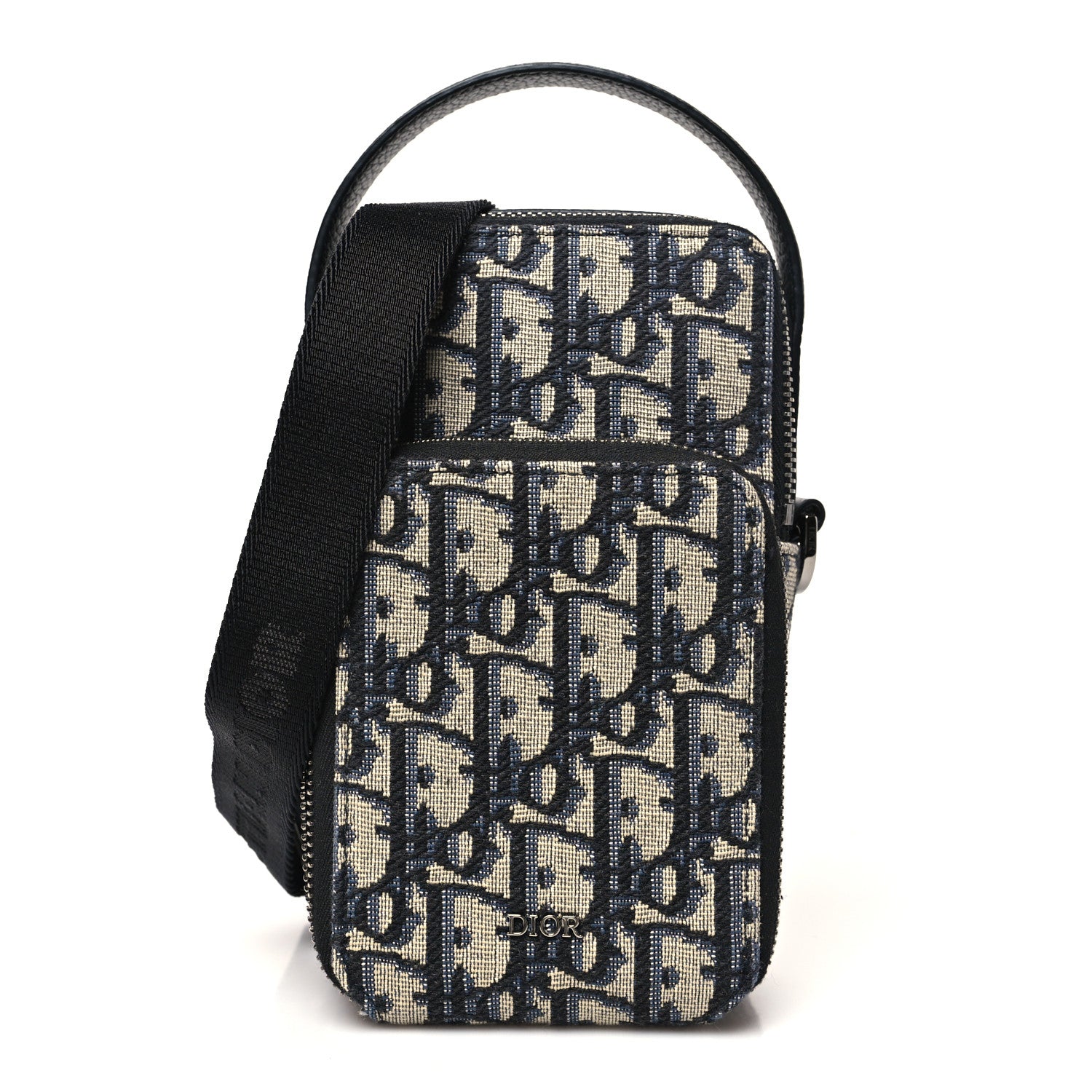 Christian Dior Oblique Micro Rider Pouch Blue 1 of 10