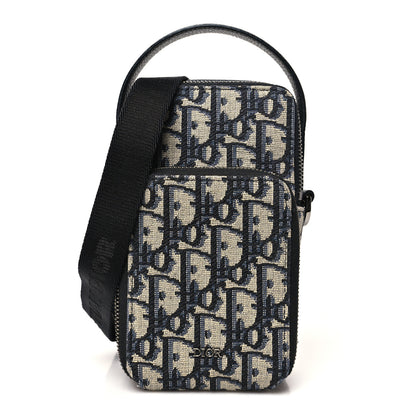 Christian Dior Oblique Micro Rider Pouch Blue 1 of 10
