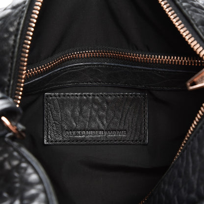 Alexander Wang Pebbled Lambskin Rocco Black Rose Gold Hardware 7 of 11