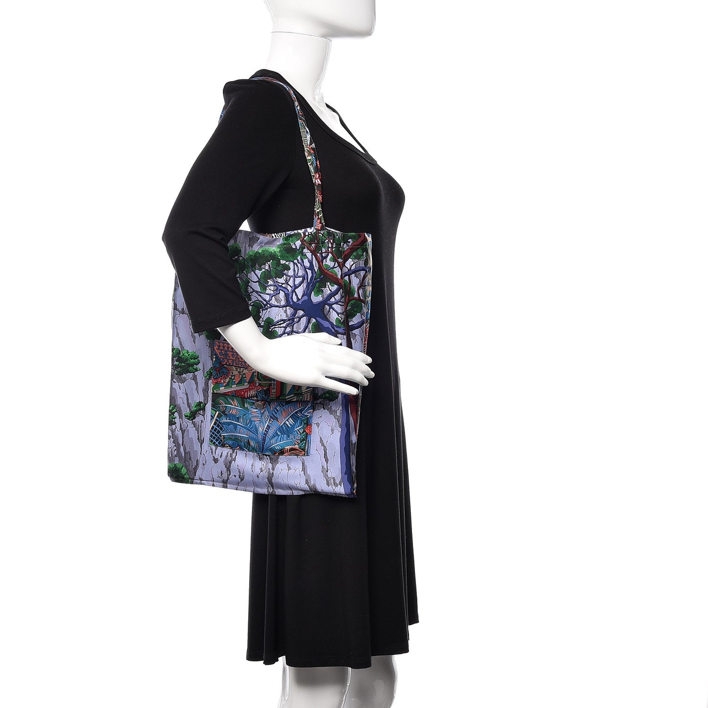 Silk Petit H Jardins D'Hiver Shopping Bag