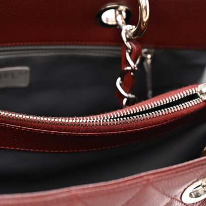 Chanel Caviar Quilted Grand Shopping Tote GST Burgundy 8 of 11