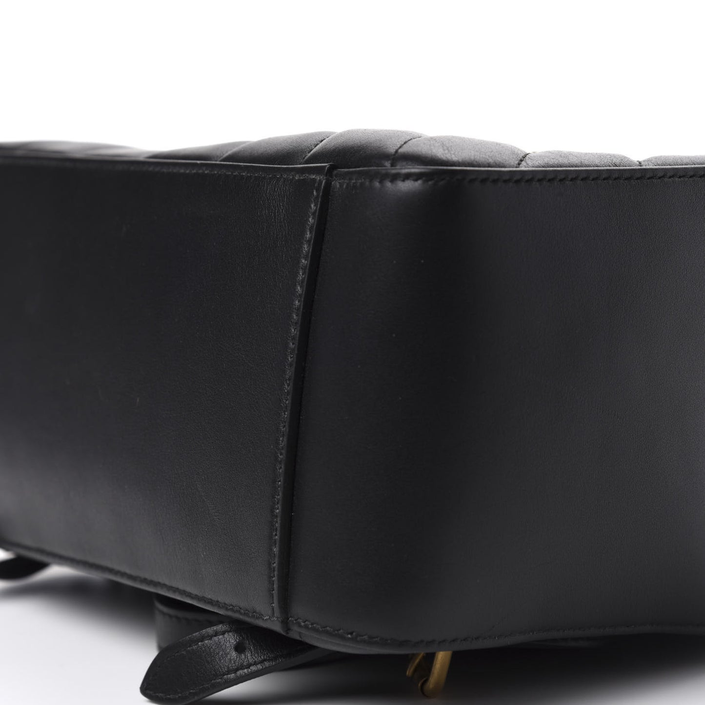 Calfskin Bamboo Trapuntata Queen Margaret Backpack Black
