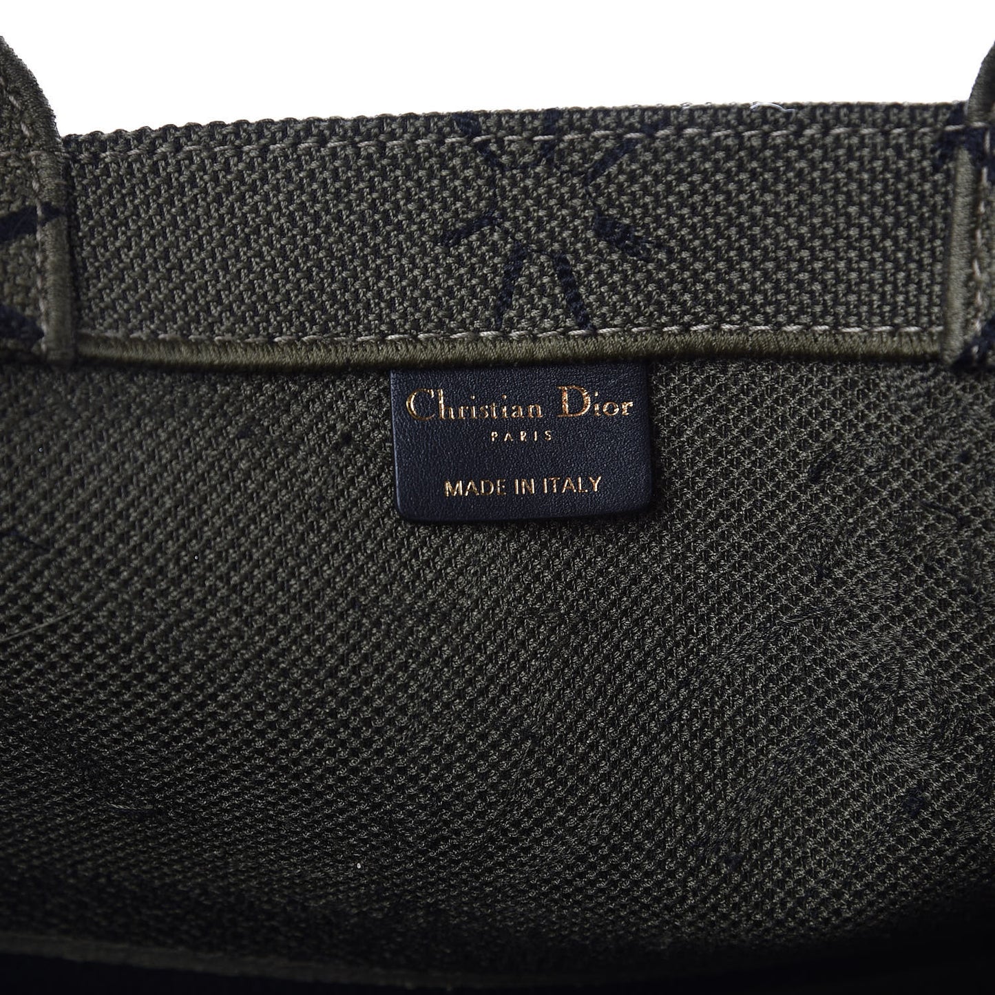 Canvas Embroidered Graffiti Book Tote Vert