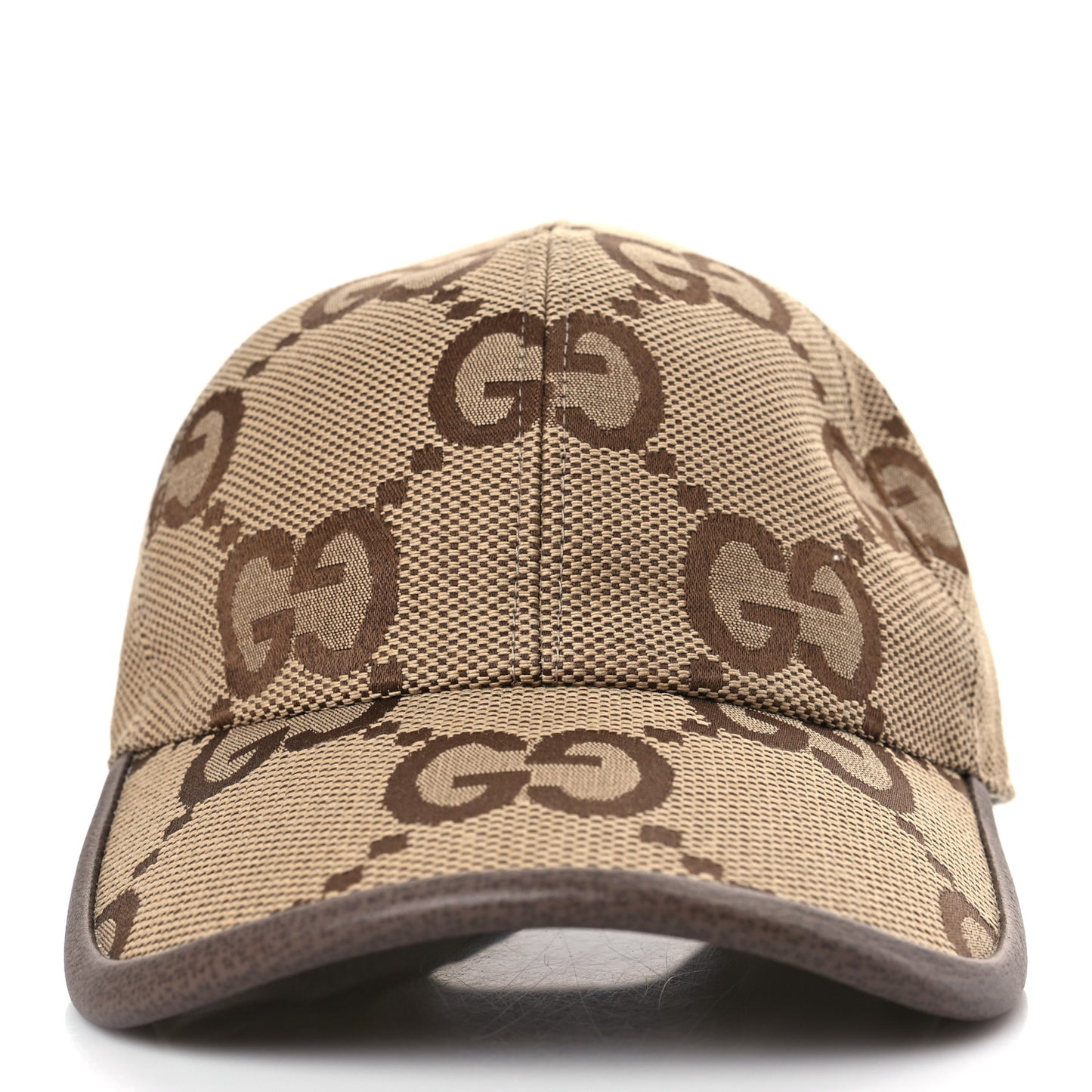 Monogram Jumbo GG Baseball Hat L 58 Camel Ebony