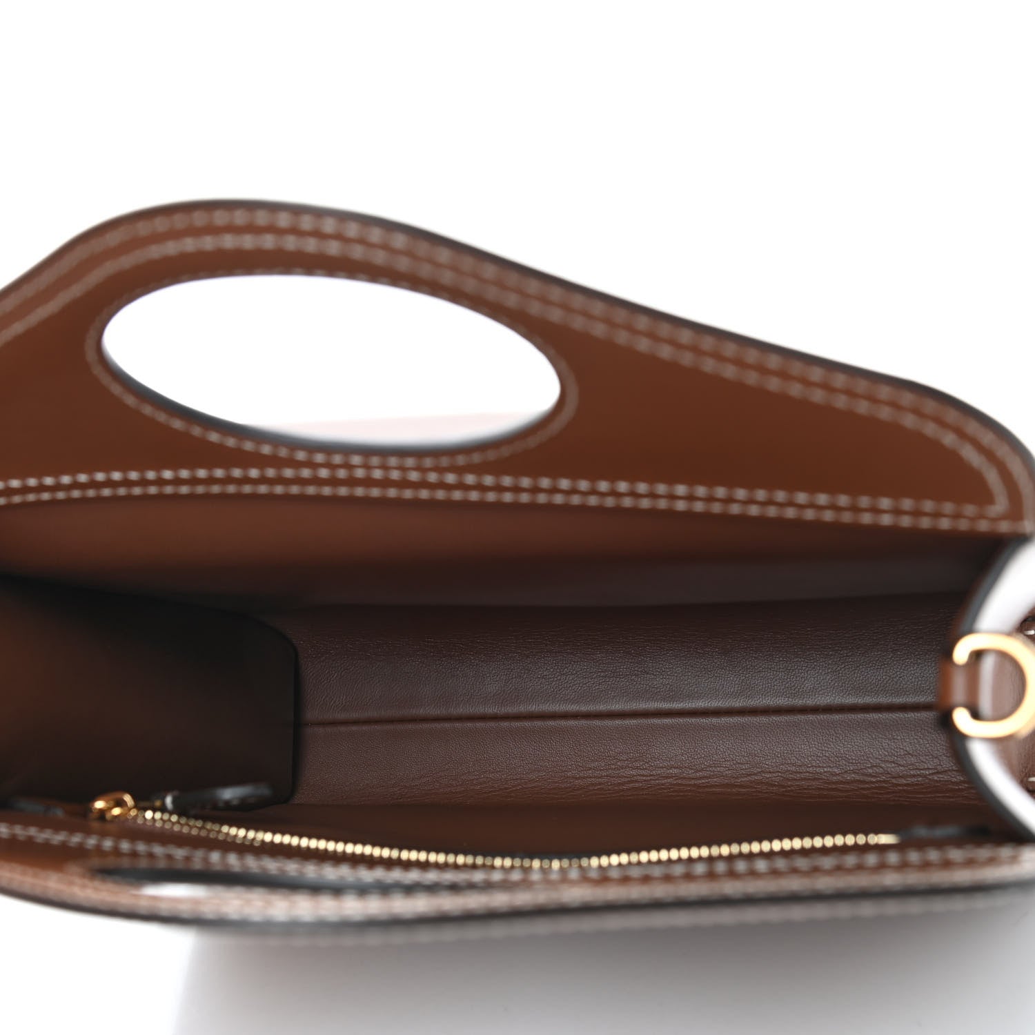 Burberry Smooth Calfskin Mini Pocket Bag Malt Brown 5 of 6