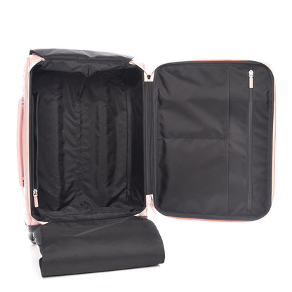 MCM Calfskin Ottomar Monogram Trolley Wheeled Suitcase Pink Blush 5 of 7