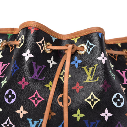 Louis Vuitton Monogram Multicolor Petit Noe Black 8 of 10
