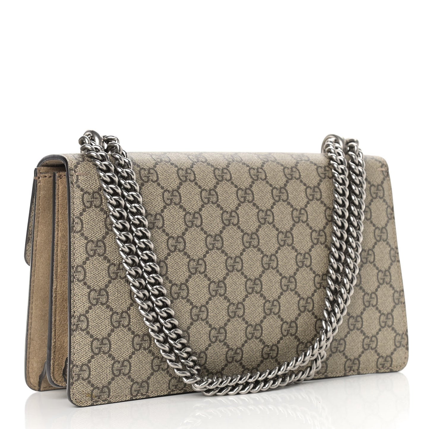 GG Supreme Monogram Small Dionysus Shoulder Bag Taupe