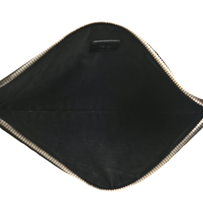 Fendi Vitello FF 1974 Embossed Pouch Maya Black 5 of 10
