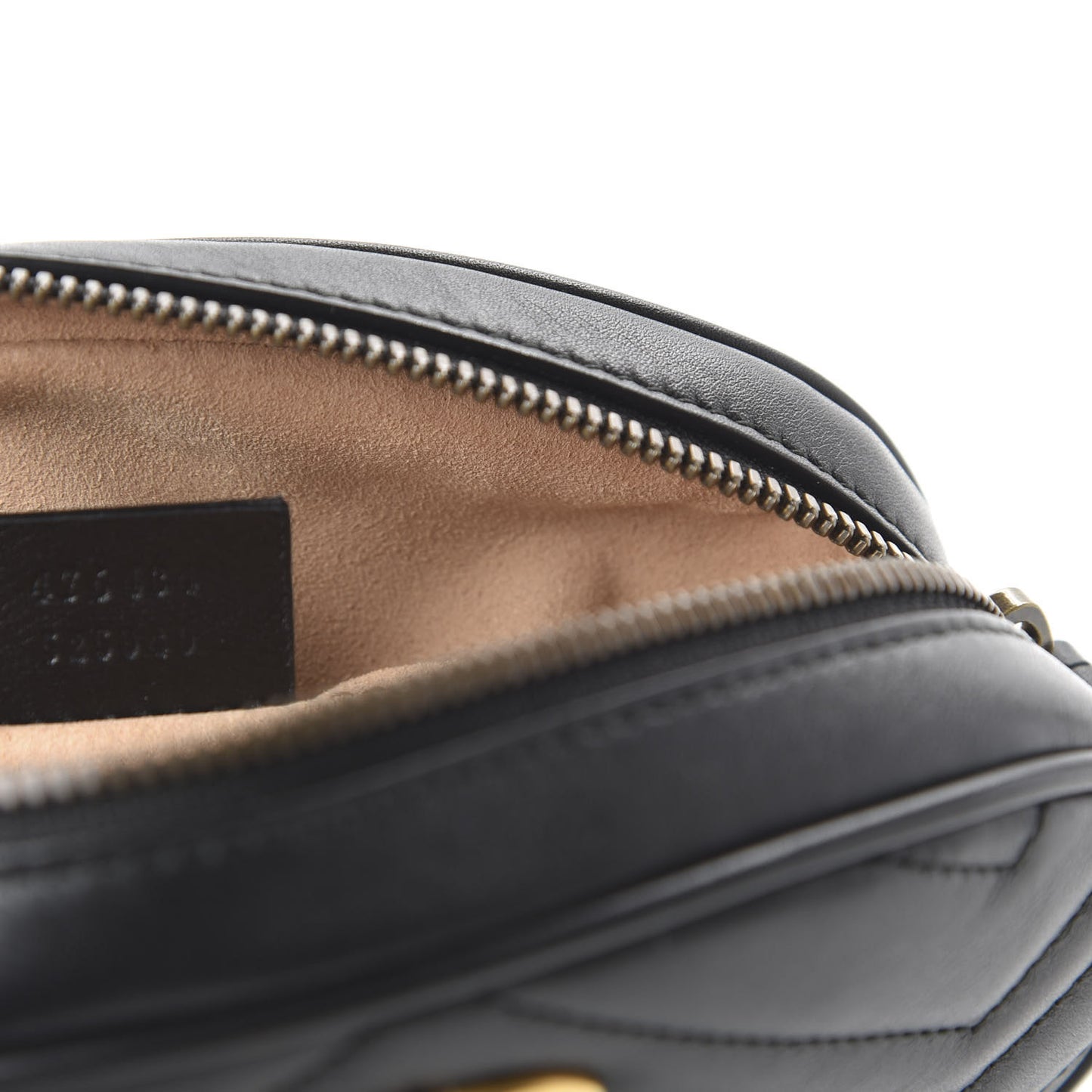 Calfskin Matelasse GG Marmont Belt Bag 95 38 Black
