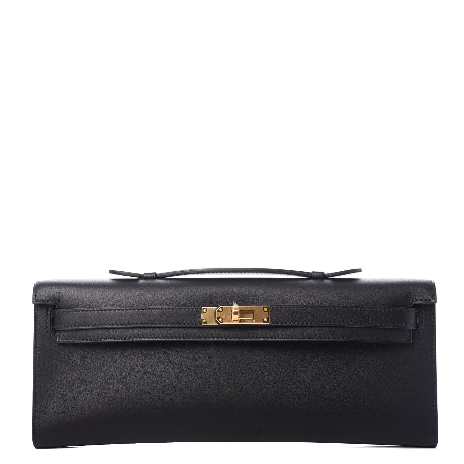 Hermes Swift Kelly Cut Clutch Pochette Black 1 of 7