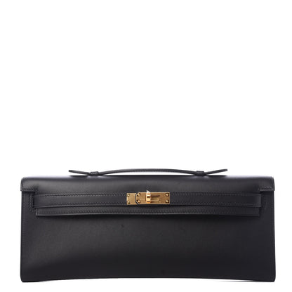 Hermes Swift Kelly Cut Clutch Pochette Black 1 of 7