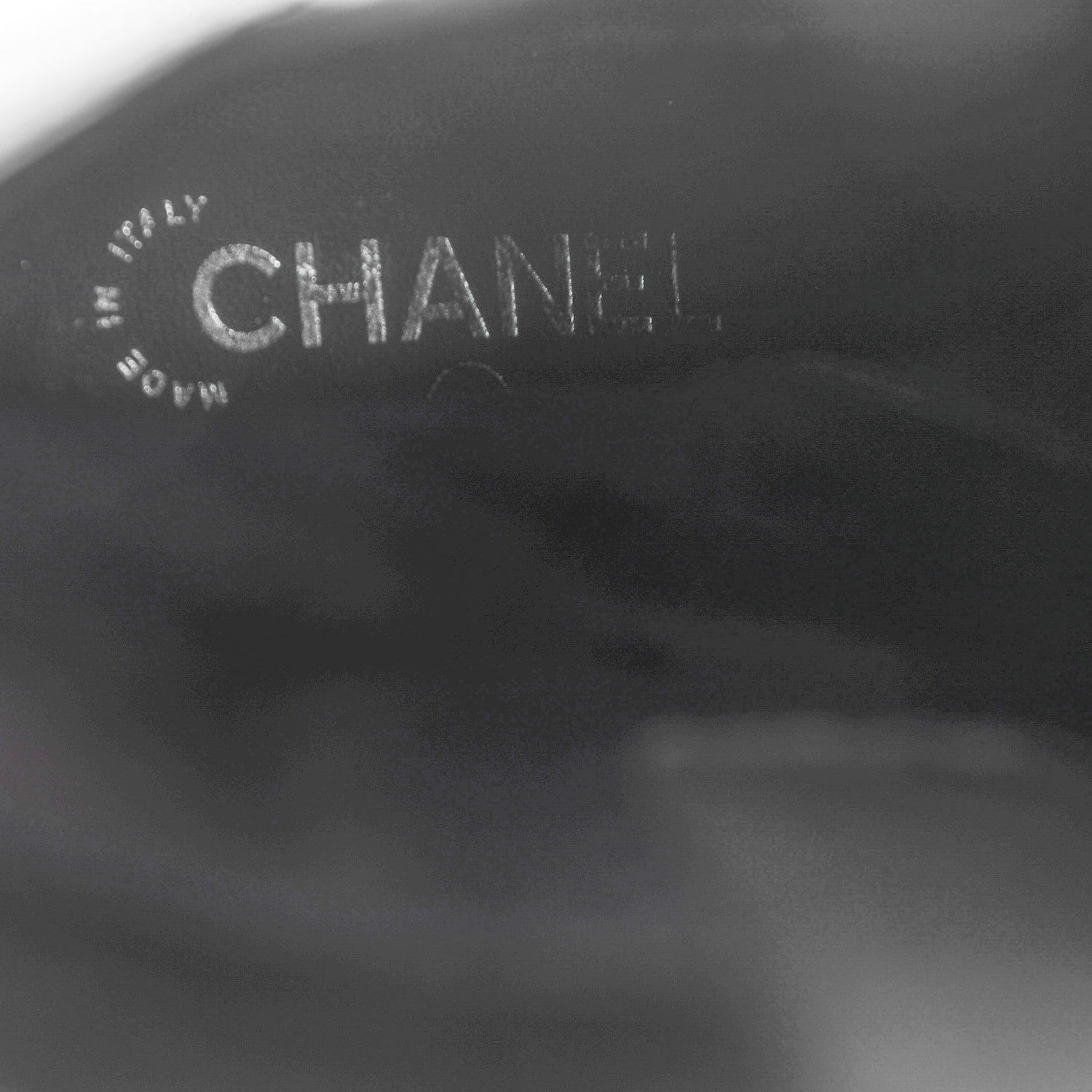 Chanel Textured Calfskin Knee High Boots 39.5 Black 7 of 8