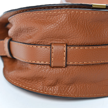 Chloe Calfskin Mini Marcie Round Crossbody Bag Tan 5 of 13