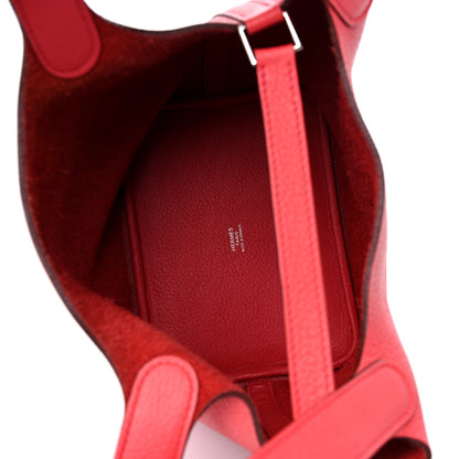Hermes Taurillon Clemence Picotin Lock 18 PM Bougainvillea 5 of 9