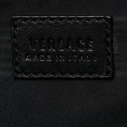 Versace Calfskin Signature Satchel Black 7 of 16
