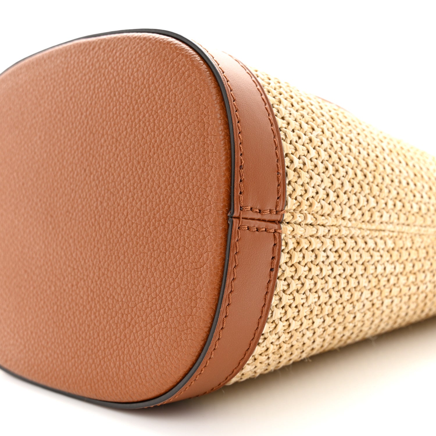 Louis Vuitton Kitted Raffia Petit Bucket Caramel 9 of 9