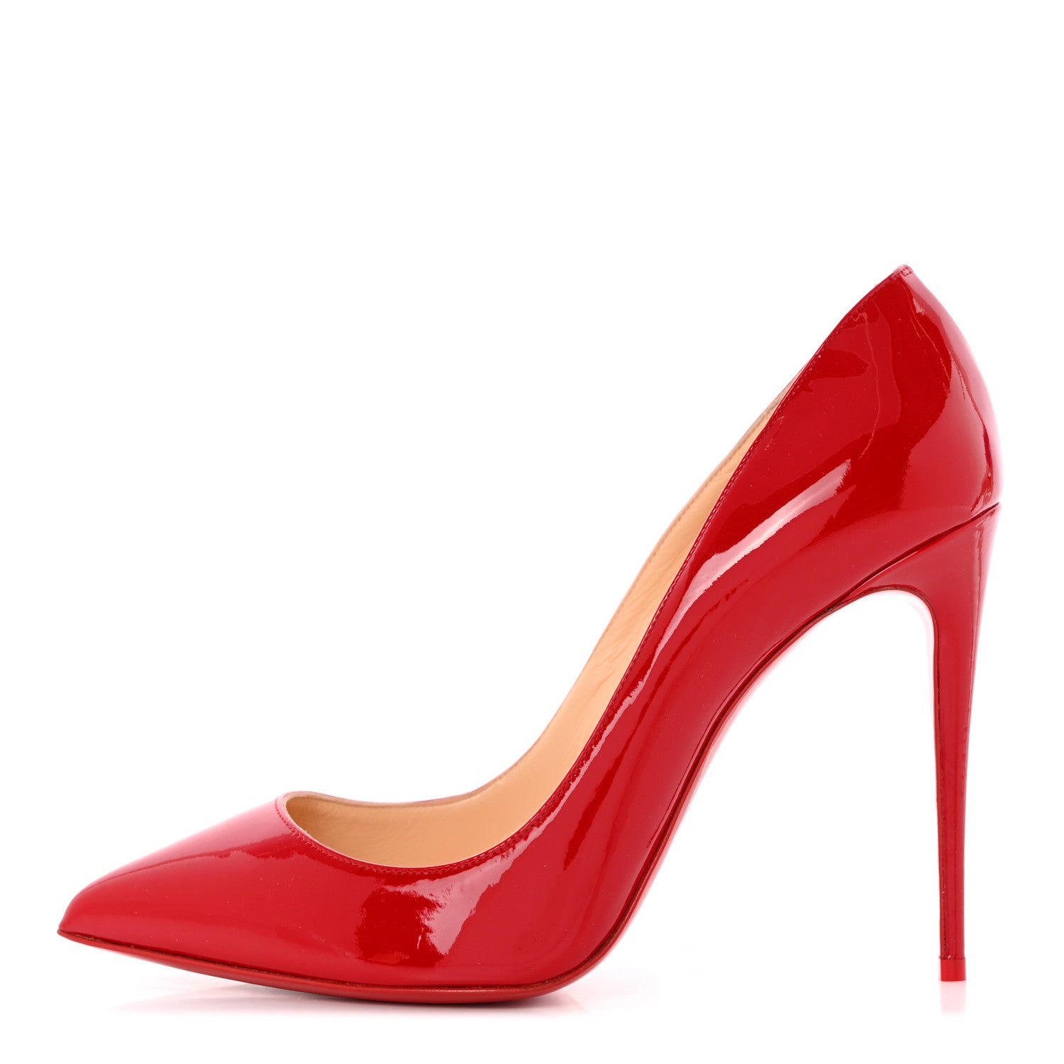 Christian Louboutin Patent Pigalle Follies 100 Pumps 40 Red 1 of 11