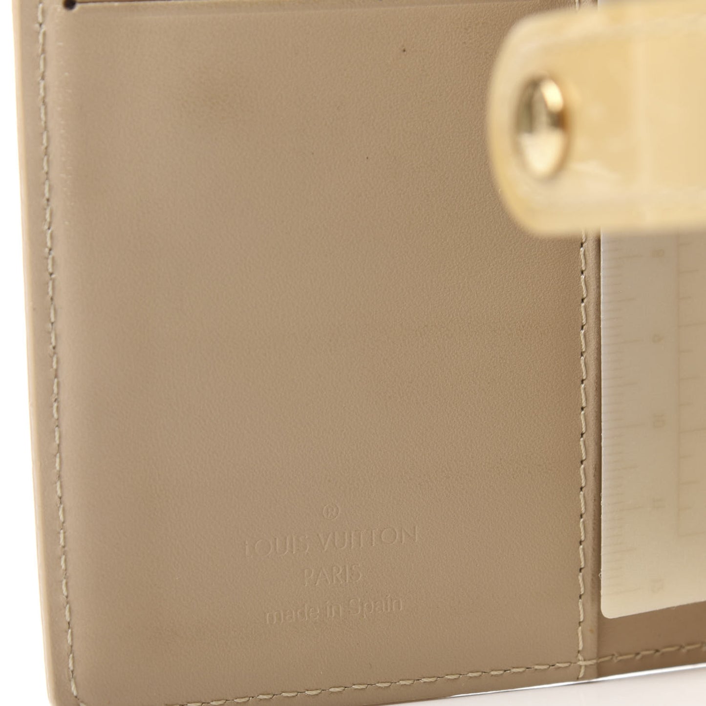 Vernis Small Ring Agenda Cover Blanc Corail