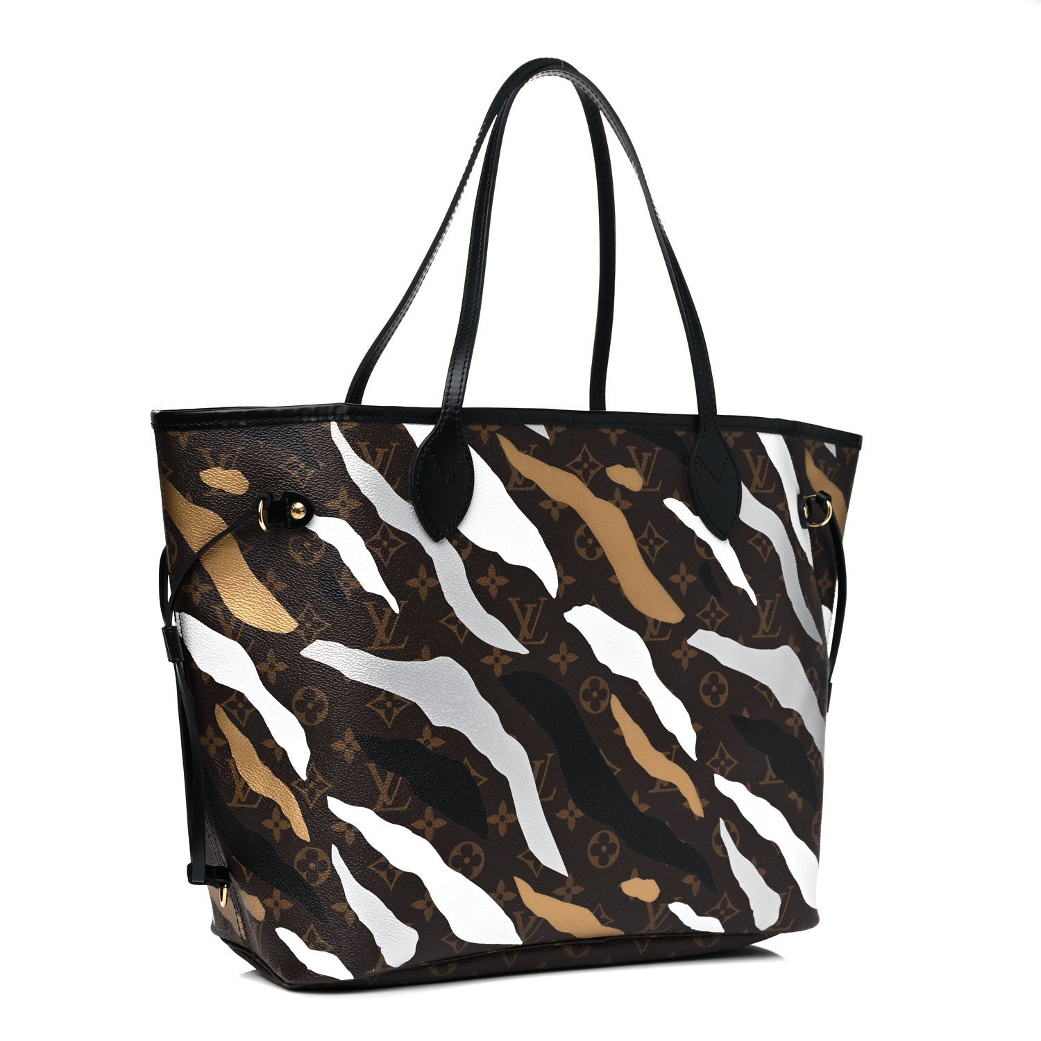 Louis Vuitton X LOL Monogram Neverfull MM Gold Silver 3 of 10