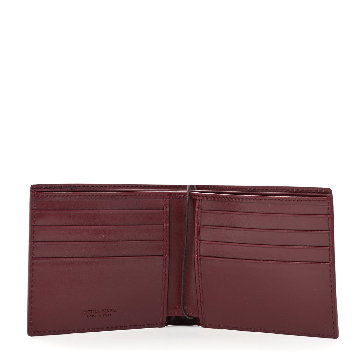 Crocodile Bi-Fold Wallet Burgundy