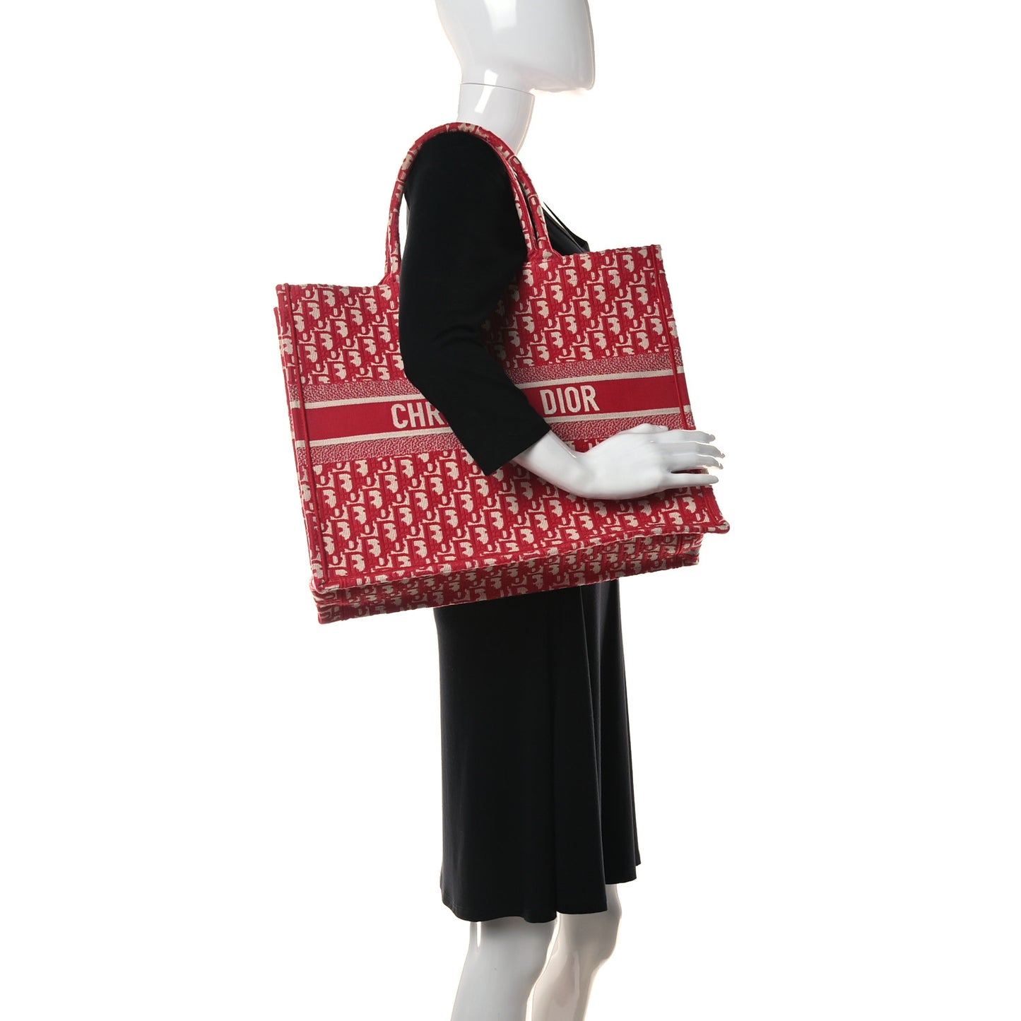 Oblique Book Tote Raspberry
