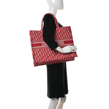 Christian Dior Oblique Book Tote Raspberry 2 of 10