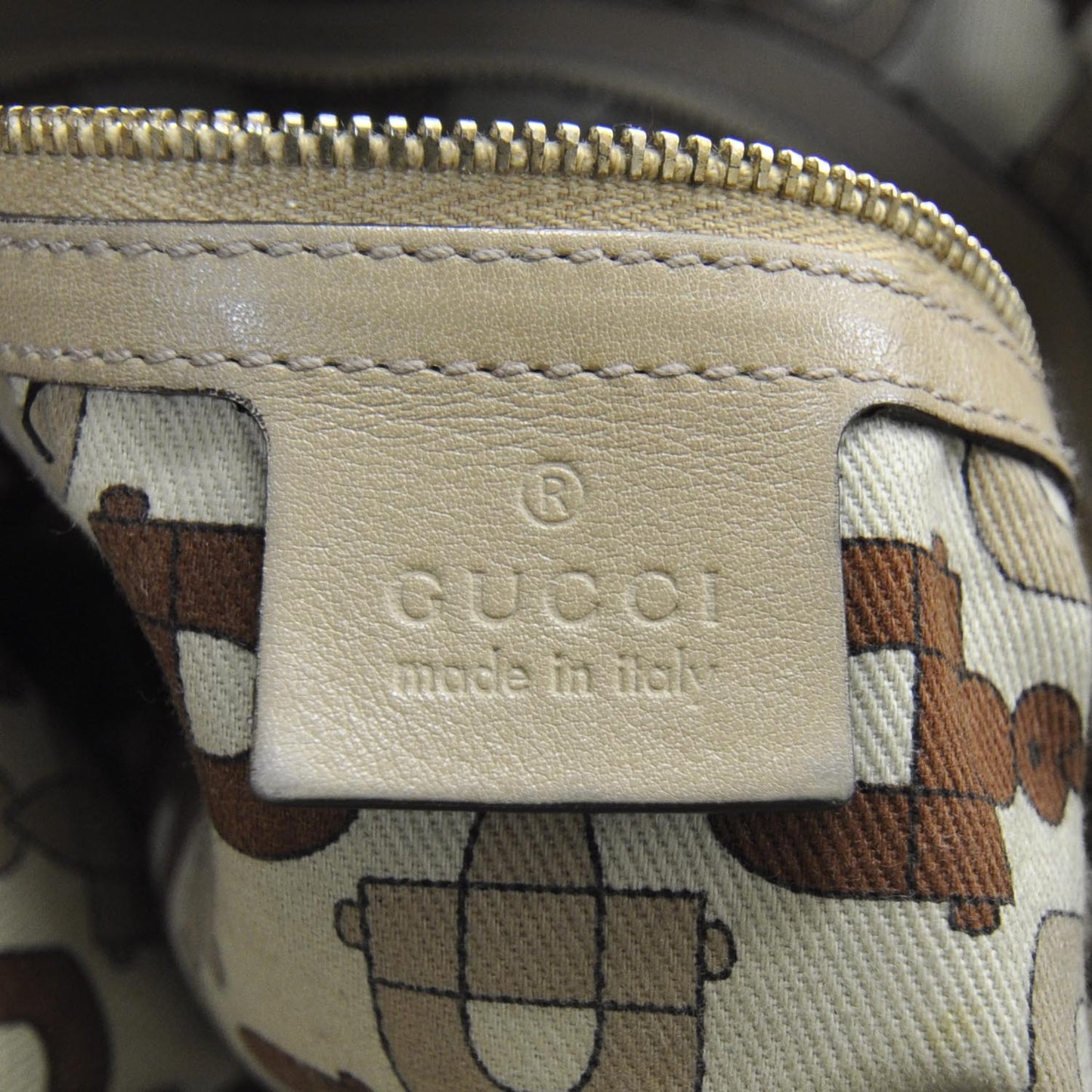 Guccissima Britt Shoulder Bag Beige