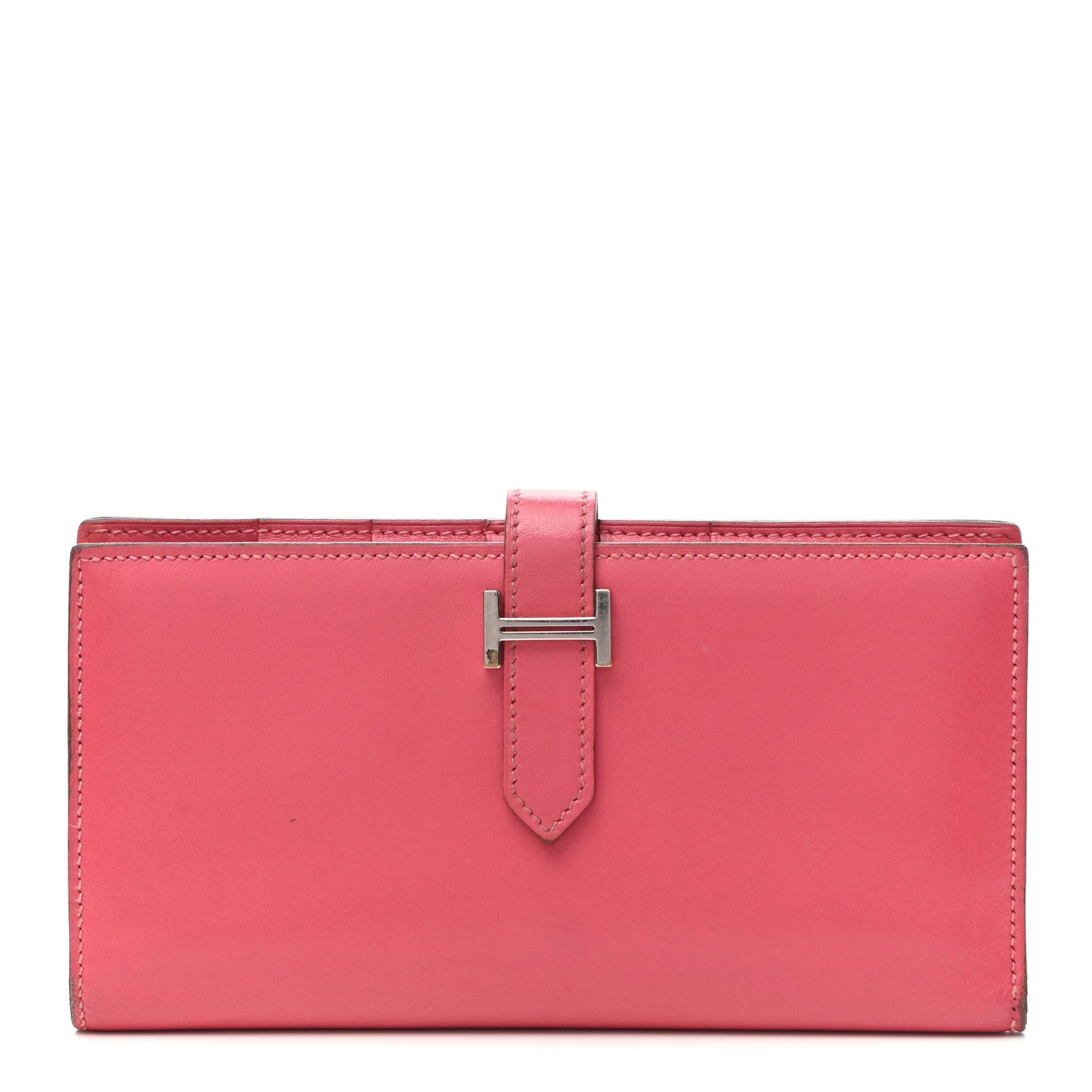 Hermes Tadelakt Bearn Gusset Wallet Rose Lipstick 1 of 6