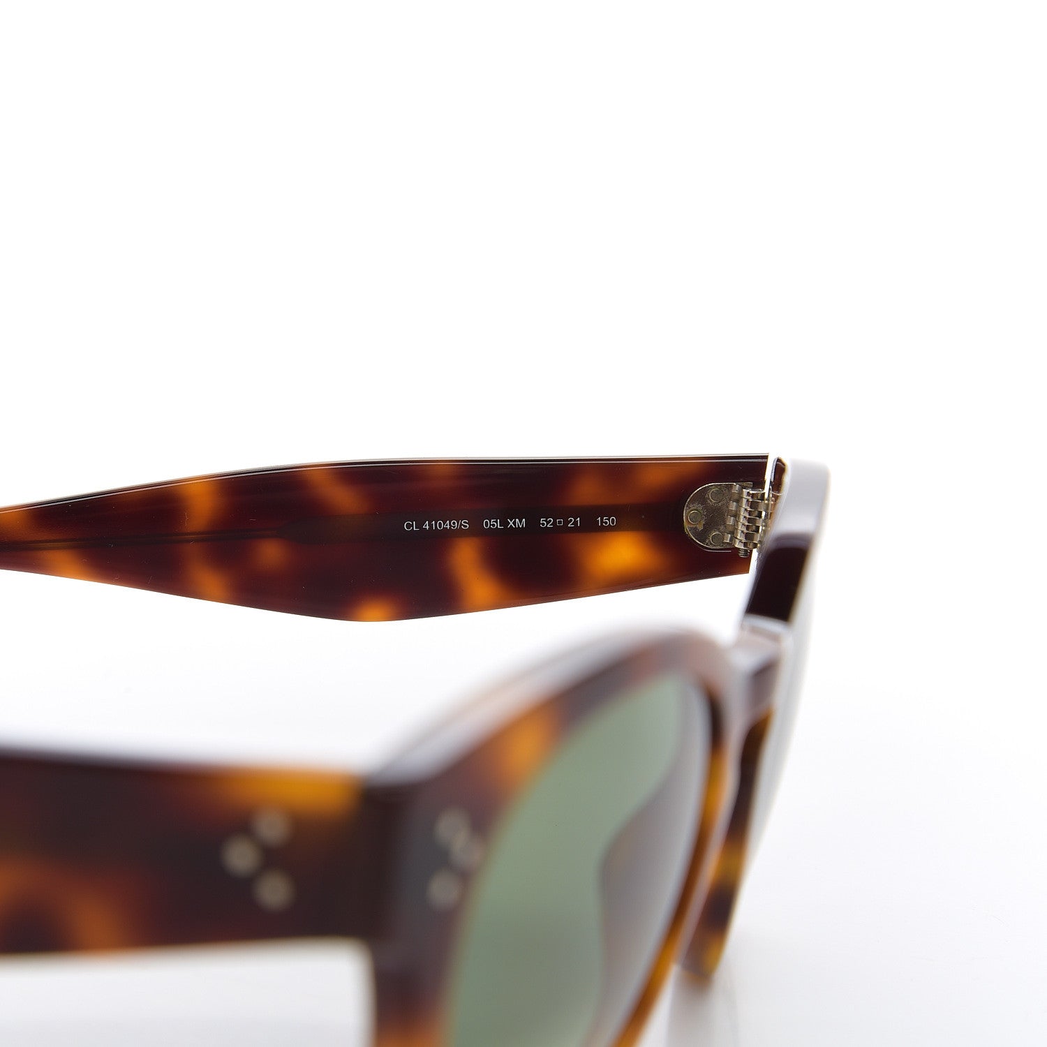 Celine Thin Preppy Sunglasses CL 41049/S Havana 5 of 7