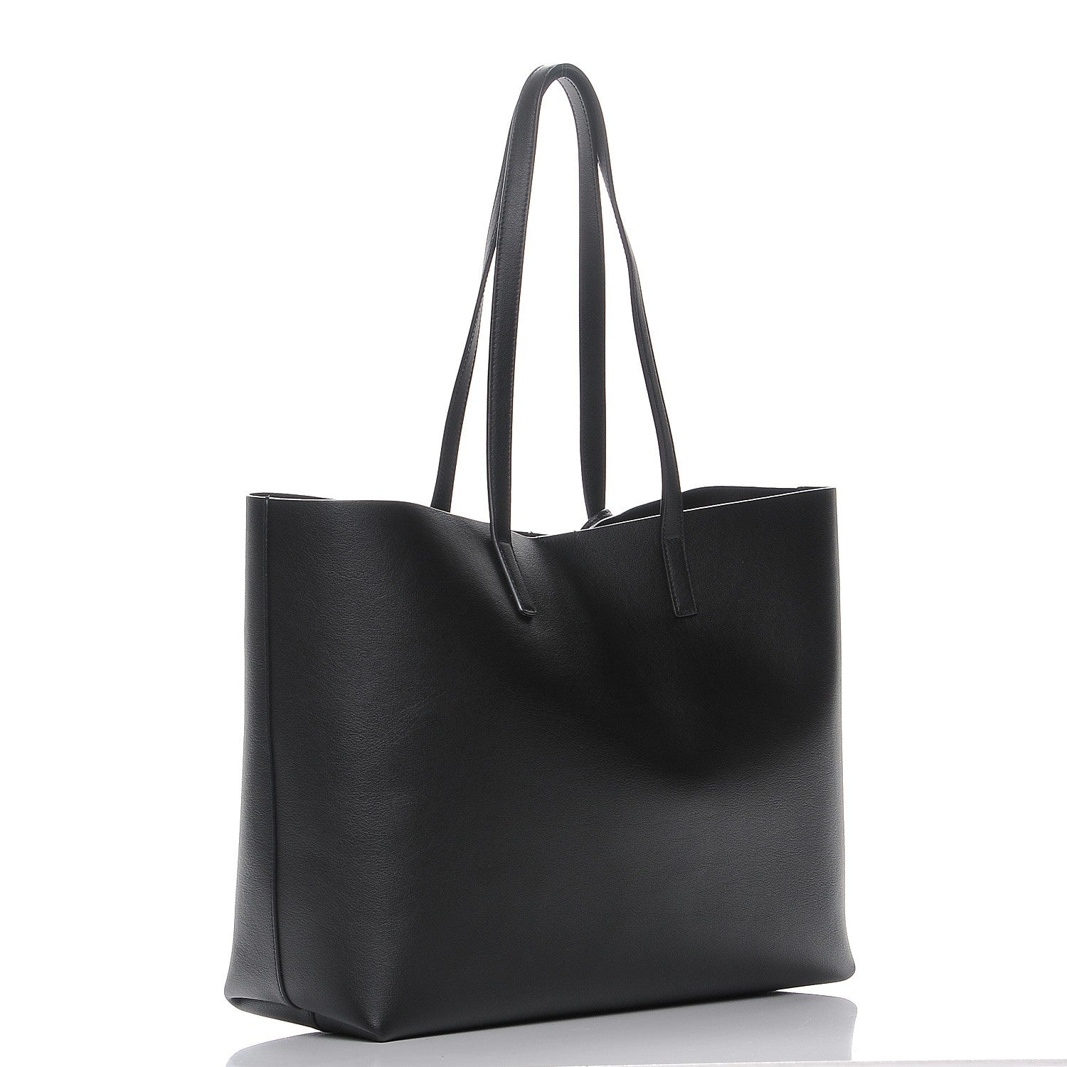 Saint Laurent Calfskin Large Shopping Tote Black 3 of 8